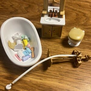 Calico Critters bathroom set